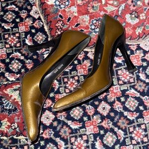 Prada Women's Olive Leather Heels